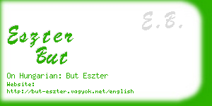 eszter but business card